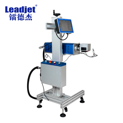 Leadjet Fly Laser Marking Machine , Laser Batch Coding Machine 30W With EZCAD Software