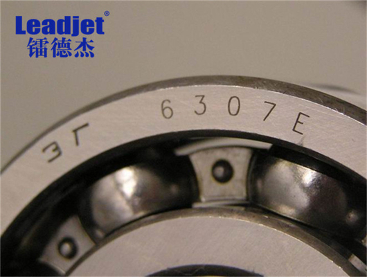 Rotary Type Mini Fiber Laser Marking Machine / Stainless Steel Laser Date Coding Machine
