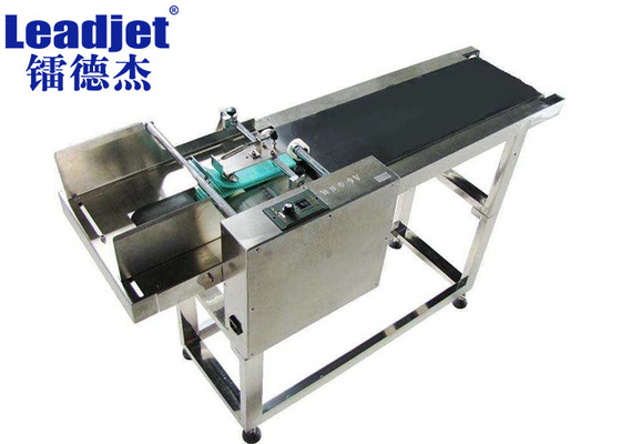 Rubber Belt Conveyor Machine 60KG Capcity For Inkjet Coding Printer Ancillary