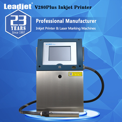 V280P 110V 220V Small Character Continuous Inkjet Printer 5 Lines Automatic