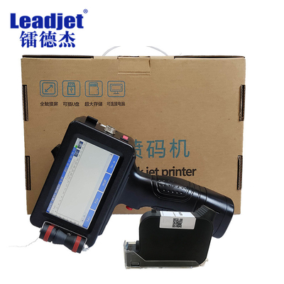Leadjet Industrial Expiry Date Inkjet Coding Machine Portable DC16.8V With Fast Dry Ink ODM