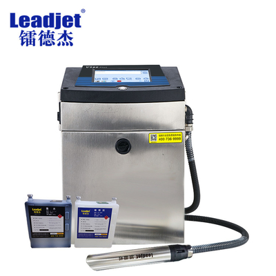 Automatic Cleaning Nozzle Industrial White Inkjet Printer For Batch Coding With Touch Screen