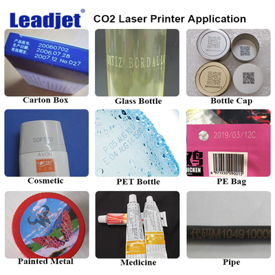 Air Cooling CO2 Laser Coding Machine For Printing Serial Numbers