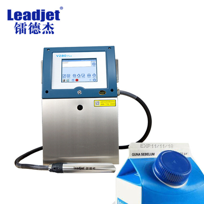V280Plus Industrial Continuous Inkjet Printer For Plastic Glass Bottles 370×290×425mm Size