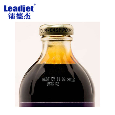 48 Dots Leadjet Small Character Continuous Inkjet Printer 10000 Bottles/Hour Speed