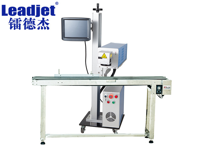 Leadjet Co2 Flying Laser Marking Machine , Online Batch Coding Machine For Packing