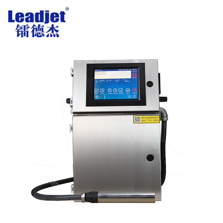 Continuous Batch Number Inkjet Printing Machine For Plastic Bags/Rubber Tube