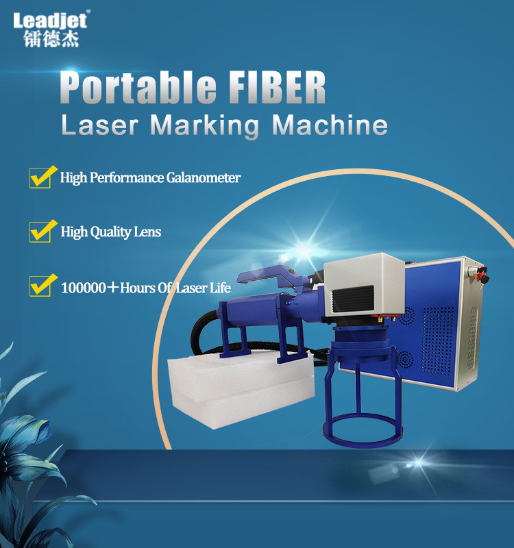 Optical Fiber Laser Marking Machine Portable For Metal 30Watt ISO Certificate