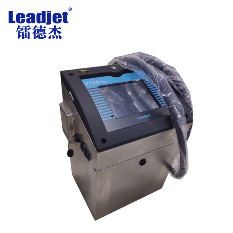 V150P 4 Lines Batch Coding Machines Leadjet 20mm Font Height With 8 Inch Touch Screen