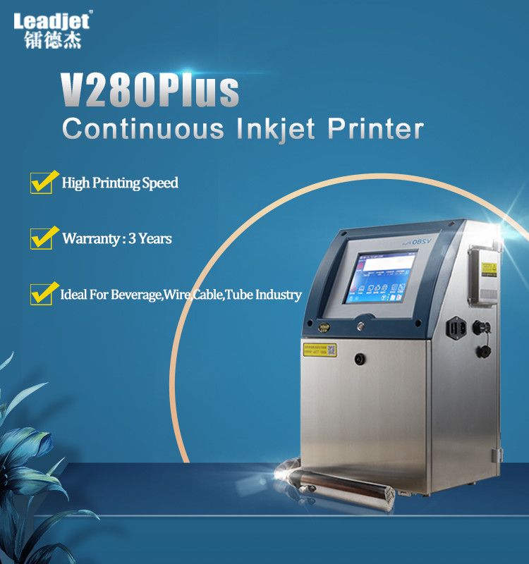 Durable CIJ Inkjet Printer / Plastic Bottle Expiry Date Inkjet Printing Machine