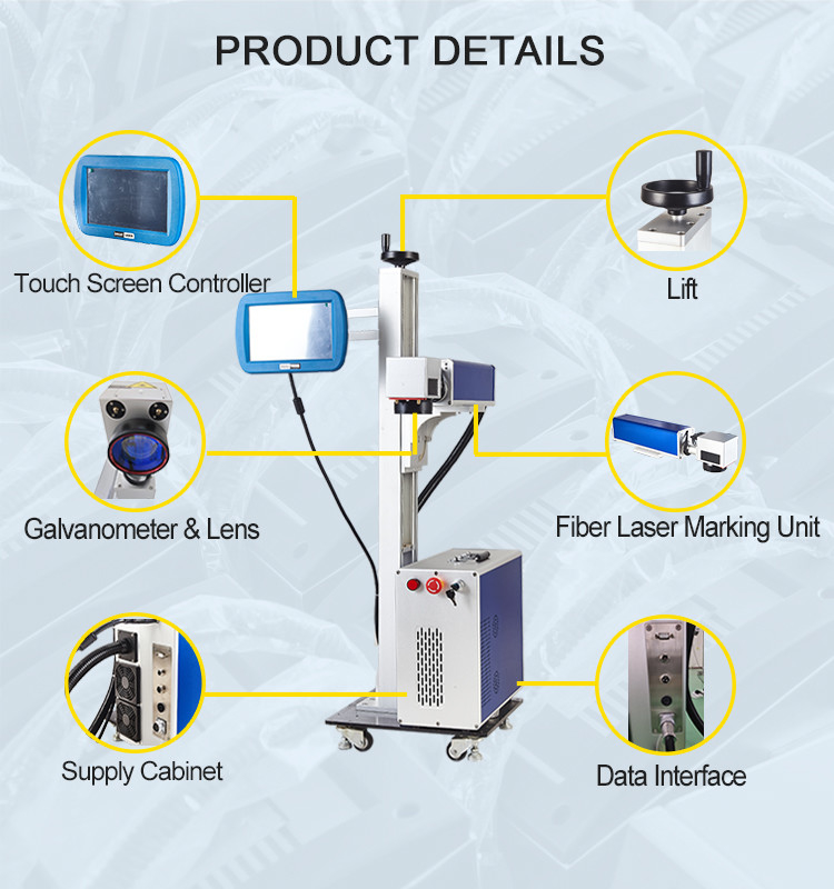 Industrial Laser Marking Machine 20w Fiber Air Cooling ISO Approved Online