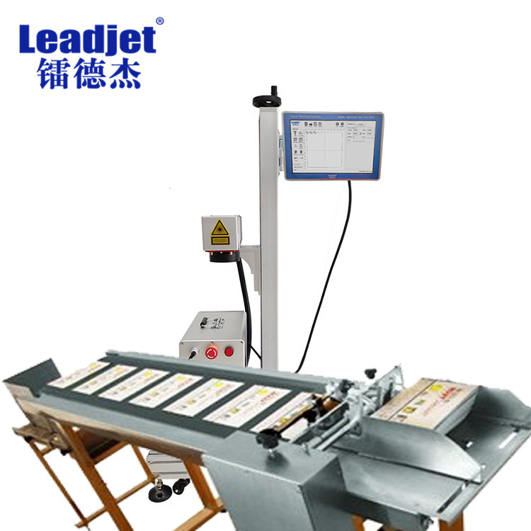 Leadjet HDPE PVC PE Pipes Fiber Laser Marking Machine Industrial 30W