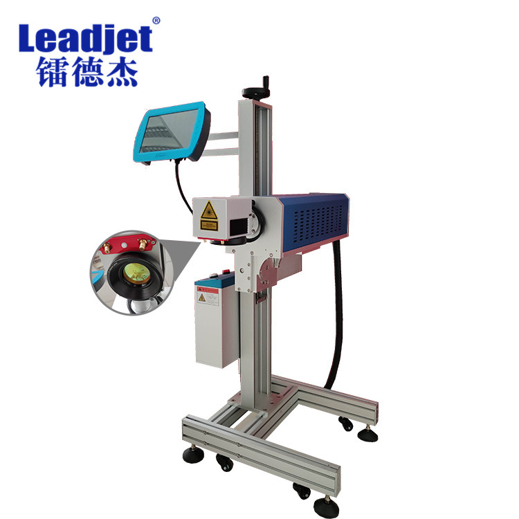 Batch number Expiry Date Laser Marking Machine CO2 60W For Wooden/Plastic Bags